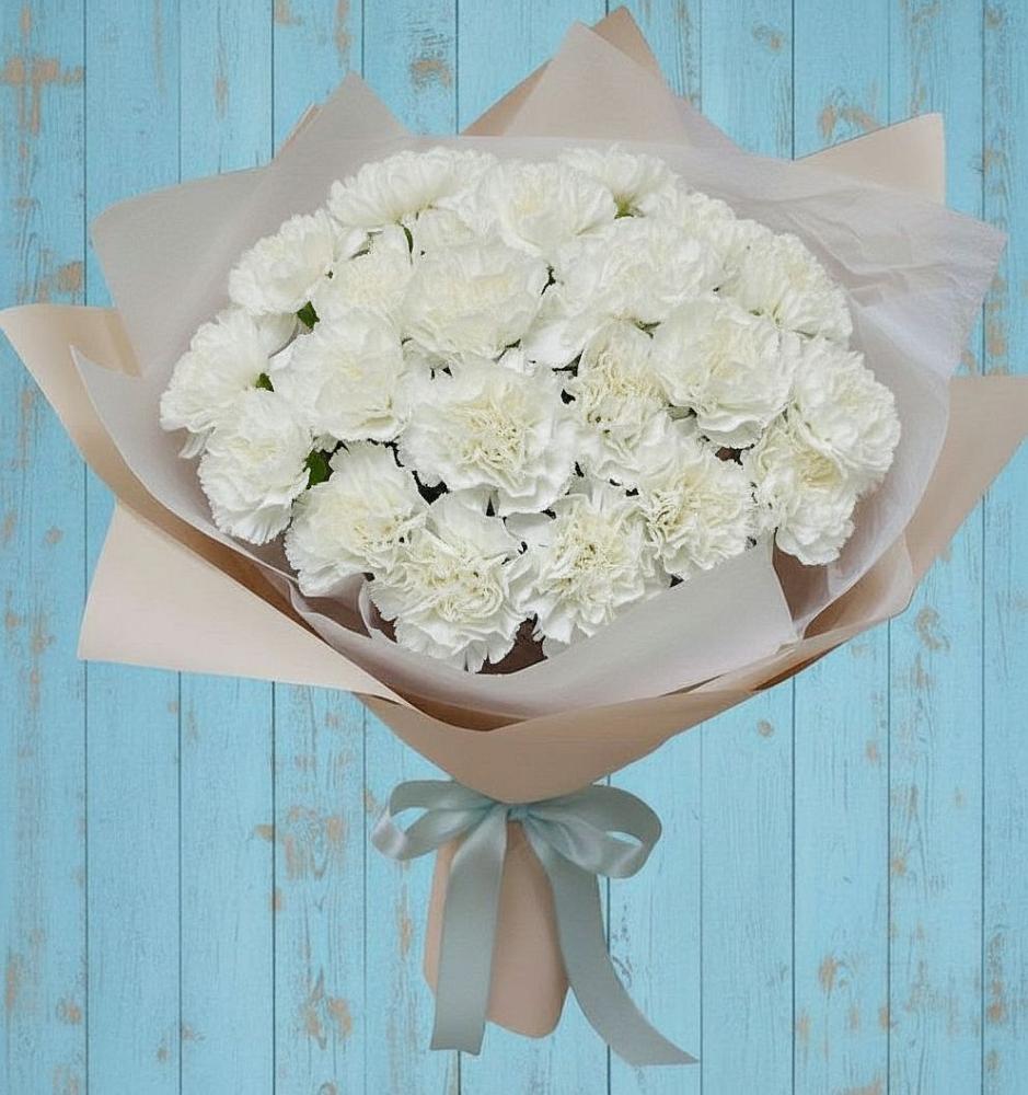 Букет цветов из: Гвоздики в Урушу