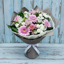 Букет цветов из:  Герберы, Альстромерии и Хризантемы #REPLACE_PRED# Урушу