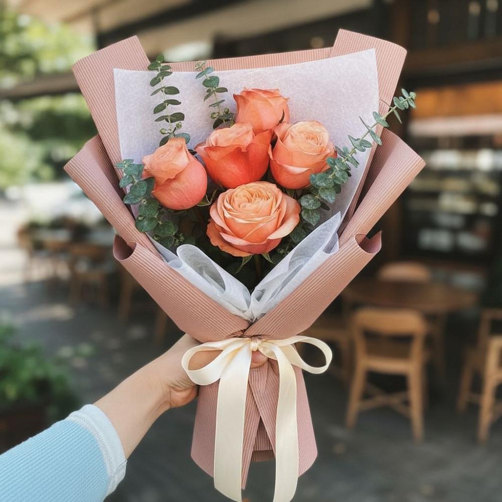 Букет цветов из: Розы в Урушу