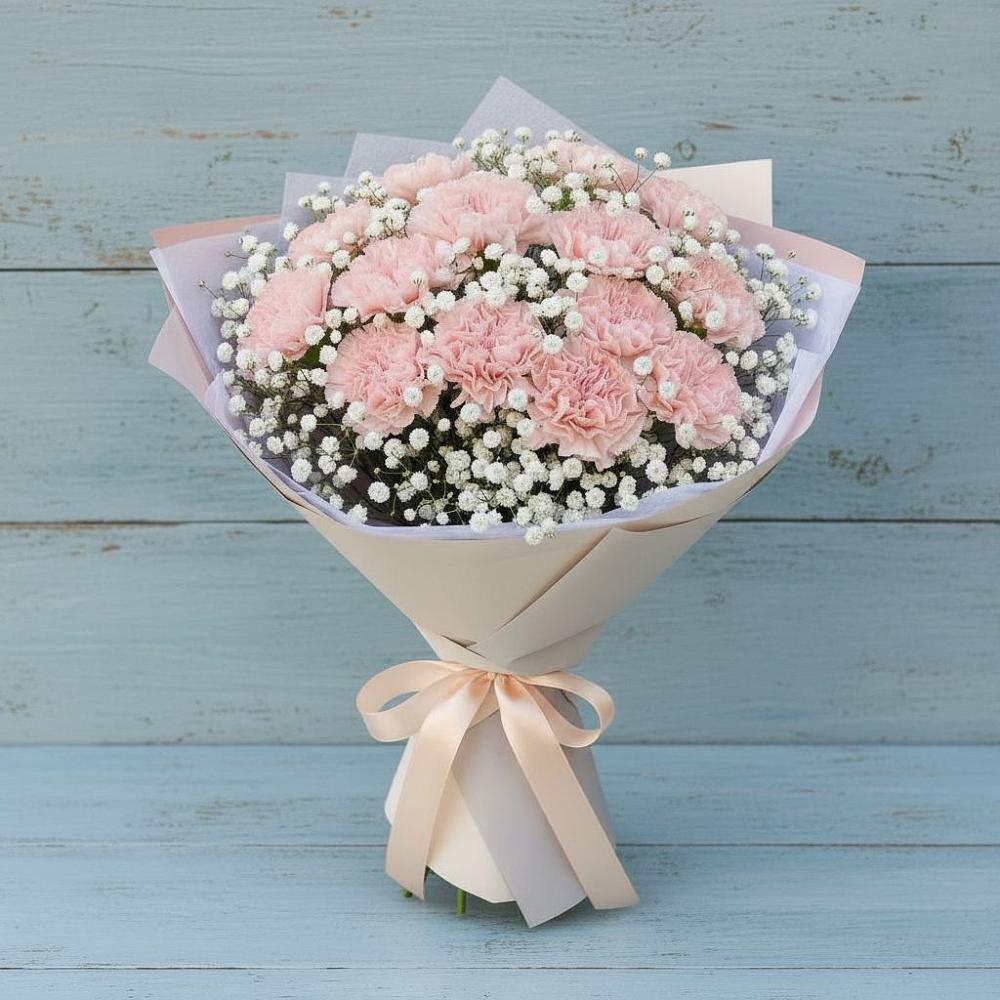 Букет цветов из: Гвоздики в Урушу