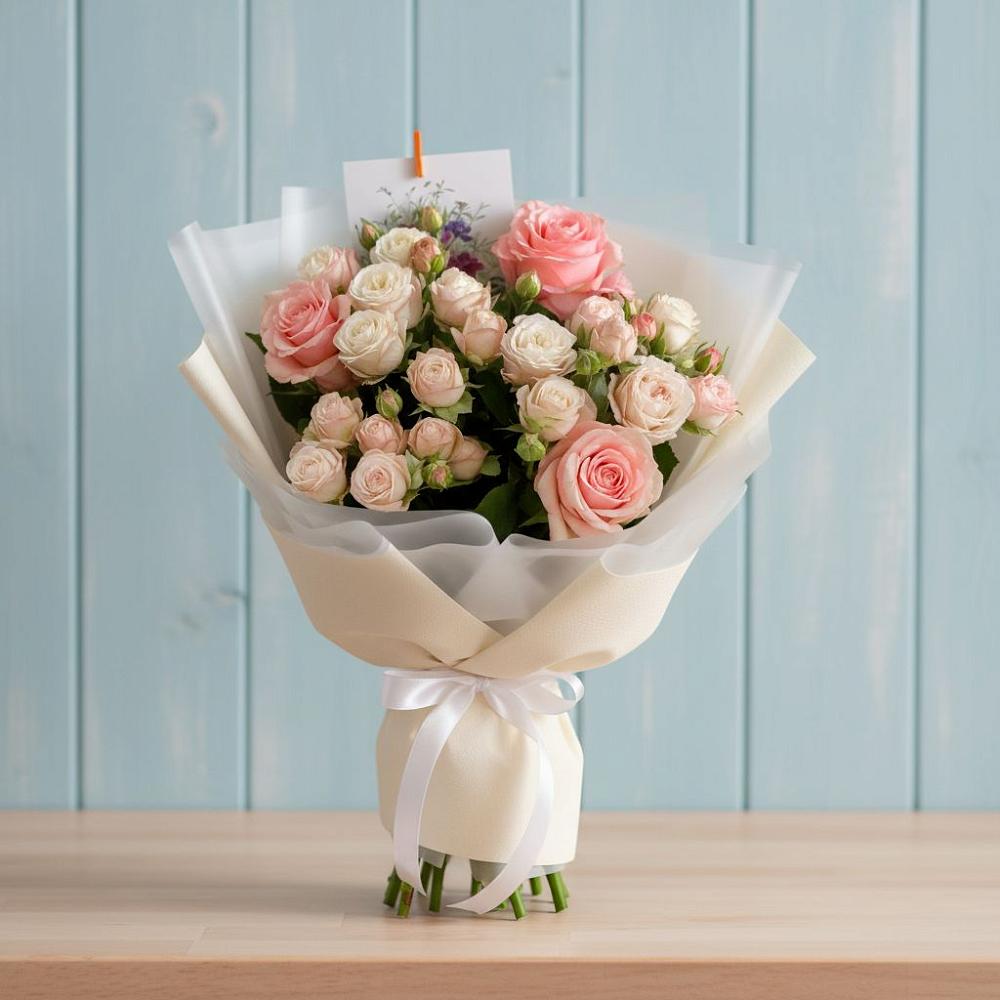 Букет цветов из: Розы в Урушу