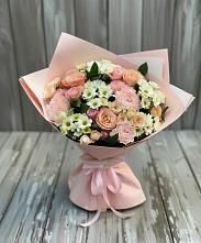 Букет цветов из:  Гвоздики, Розы и Хризантемы в Урушу