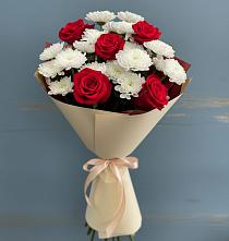 Букет цветов из:  Розы и Хризантемы в Урушу