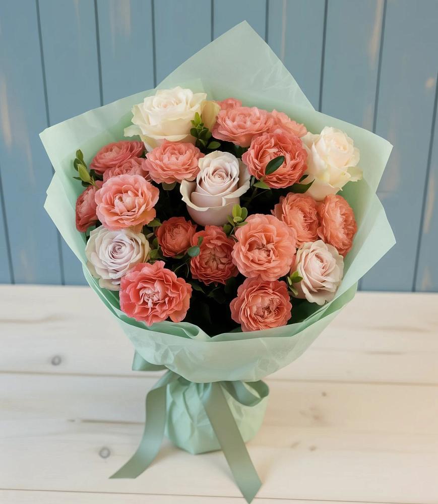 Букет цветов из: Розы в Урушу