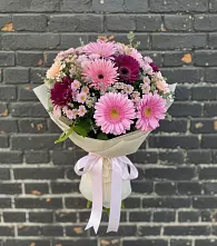 Букет цветов из:  Герберы и Хризантемы в Урушу