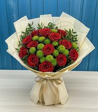 Букет цветов из:  Розы и Хризантемы в Урушу