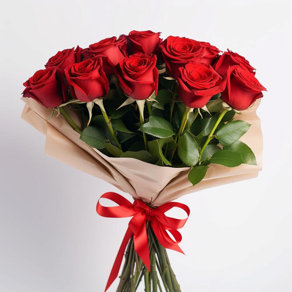 Букет 11 Красных роз Эдлесс Лав в Урушу