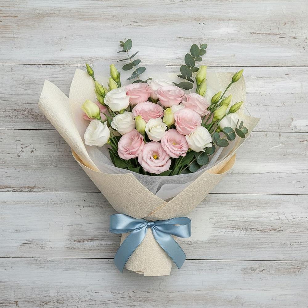 Букет цветов из: Лизиантусы в Урушу